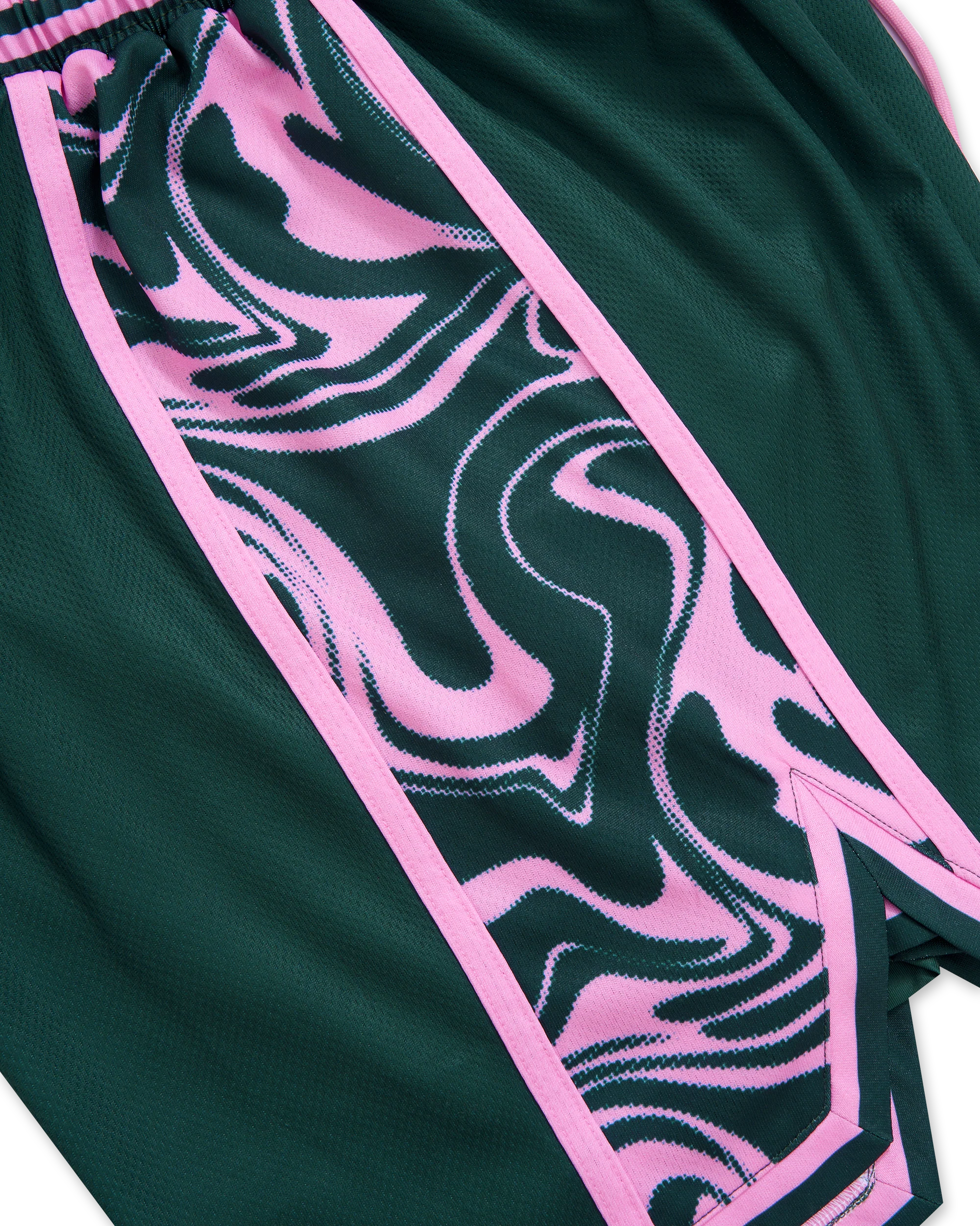 Youth Trick Shot Mesh Shorts - Deep Green - Image 5