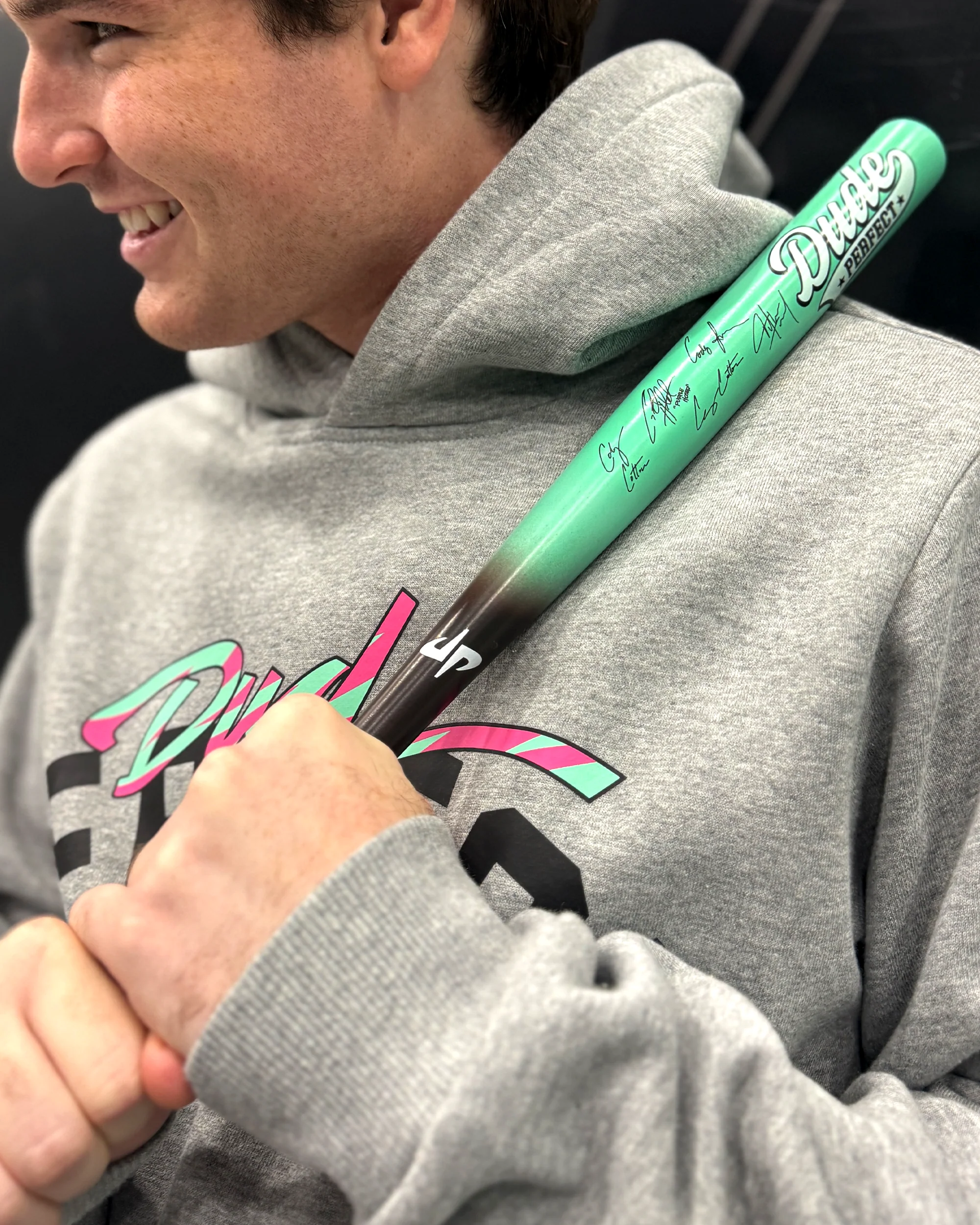 LIMITED: Dude Perfect Collectible Bat - Laser Signed - Image 4