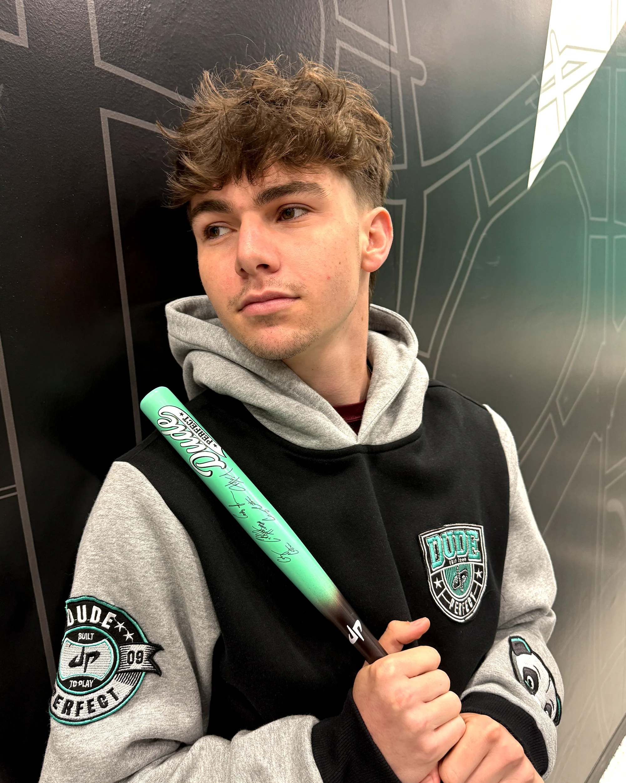 LIMITED: Dude Perfect Collectible Bat - Laser Signed - Image 6
