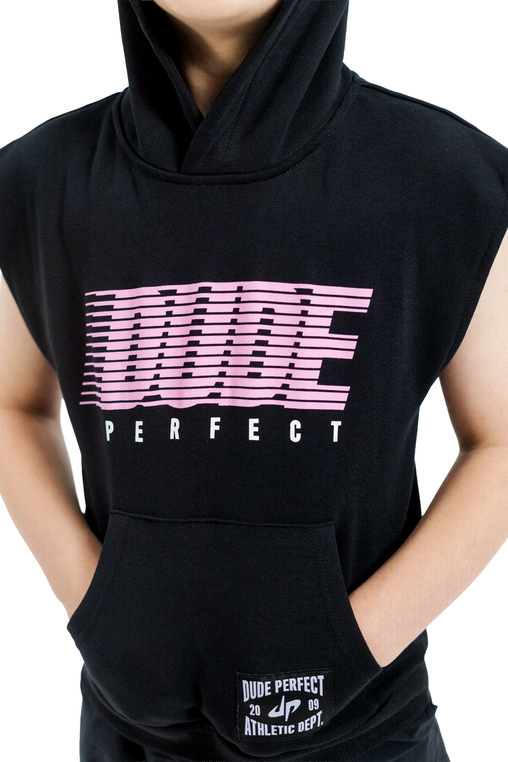 Retro Speed Sleeveless Hoodie - Youth - Image 4