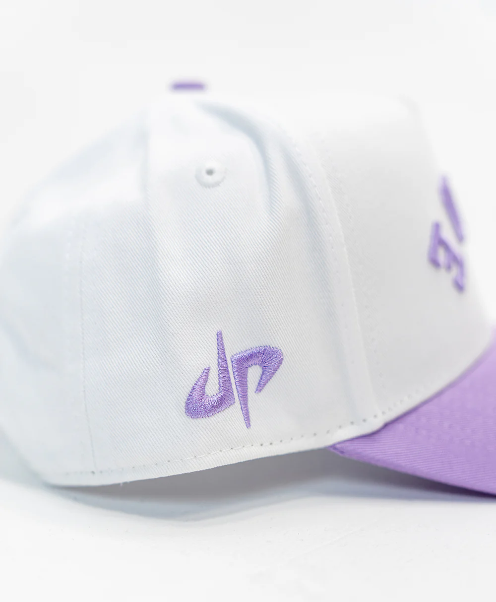 The DUDE Hat - White/Purple - Image 3