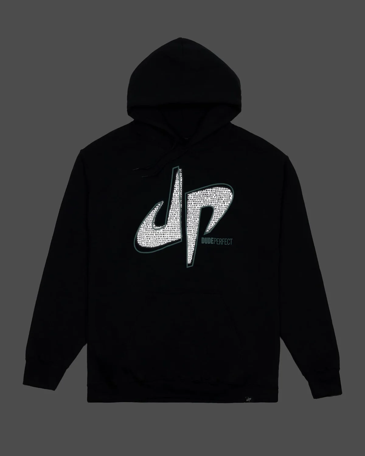 Pound It Reflective Youth Hoodie (Black) - Image 3